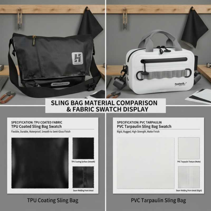 Vattentät Sling Bag Material Jämförelseguide