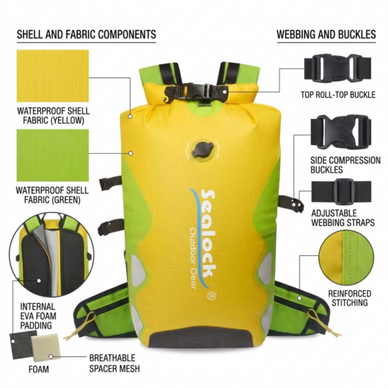 Vattentät ryggsäck Materialguide