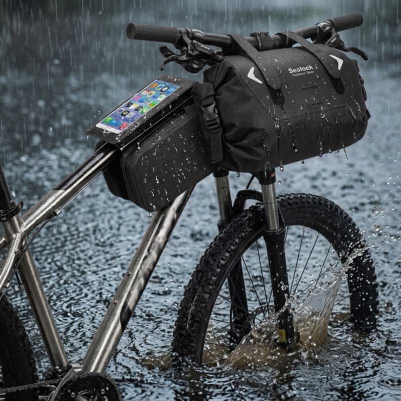 Vattentäta cykelväskor — RF-svetsade, IPX6 | OEM, MOQ 200